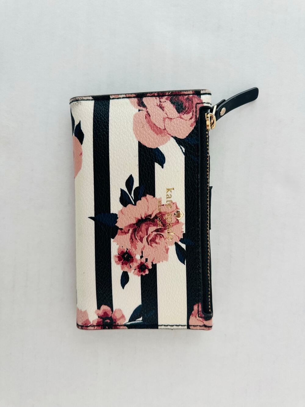 Kate Spade Hyde Lane Rose Stripe Small Bifold Wallet